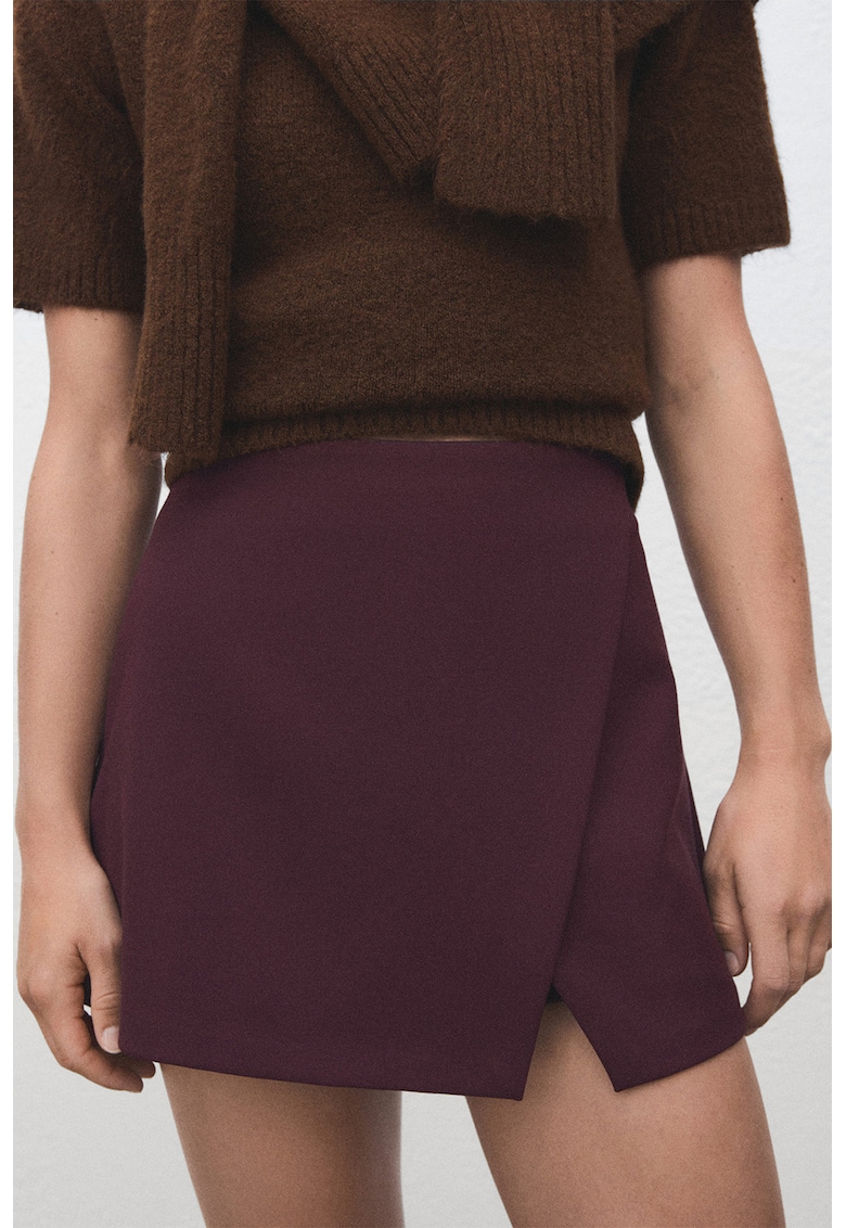 Fusta-pantalon mini drapata