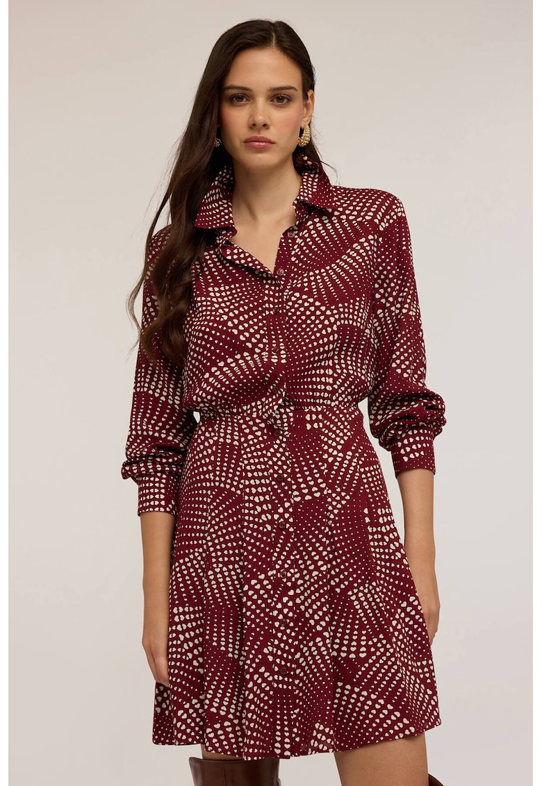 Rochie-camasa midi cu model