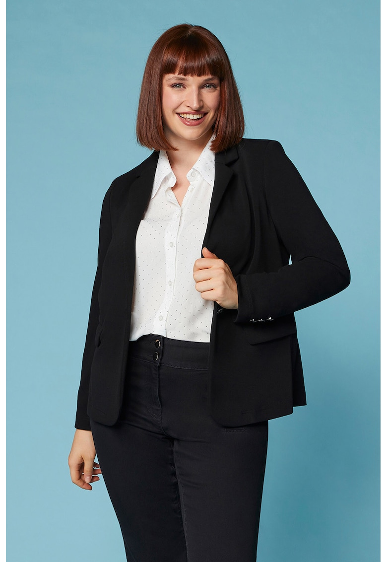 Sacou cu buzunare cu clapa - Negru