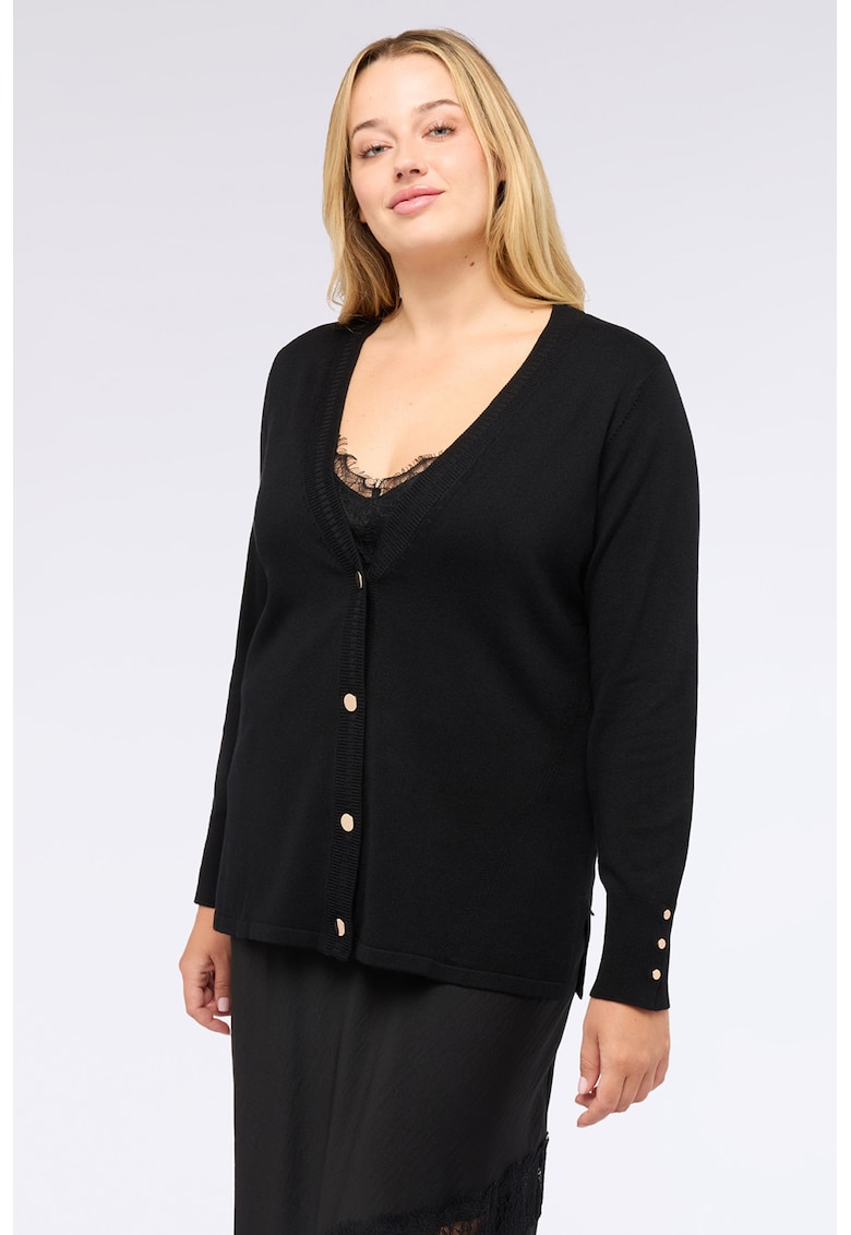 Cardigan cu mansete cu nasturi