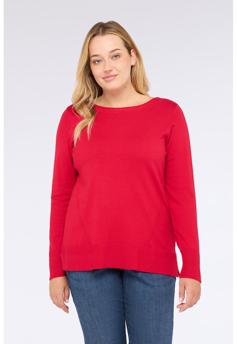 Pulover cu mansete cu nasturi