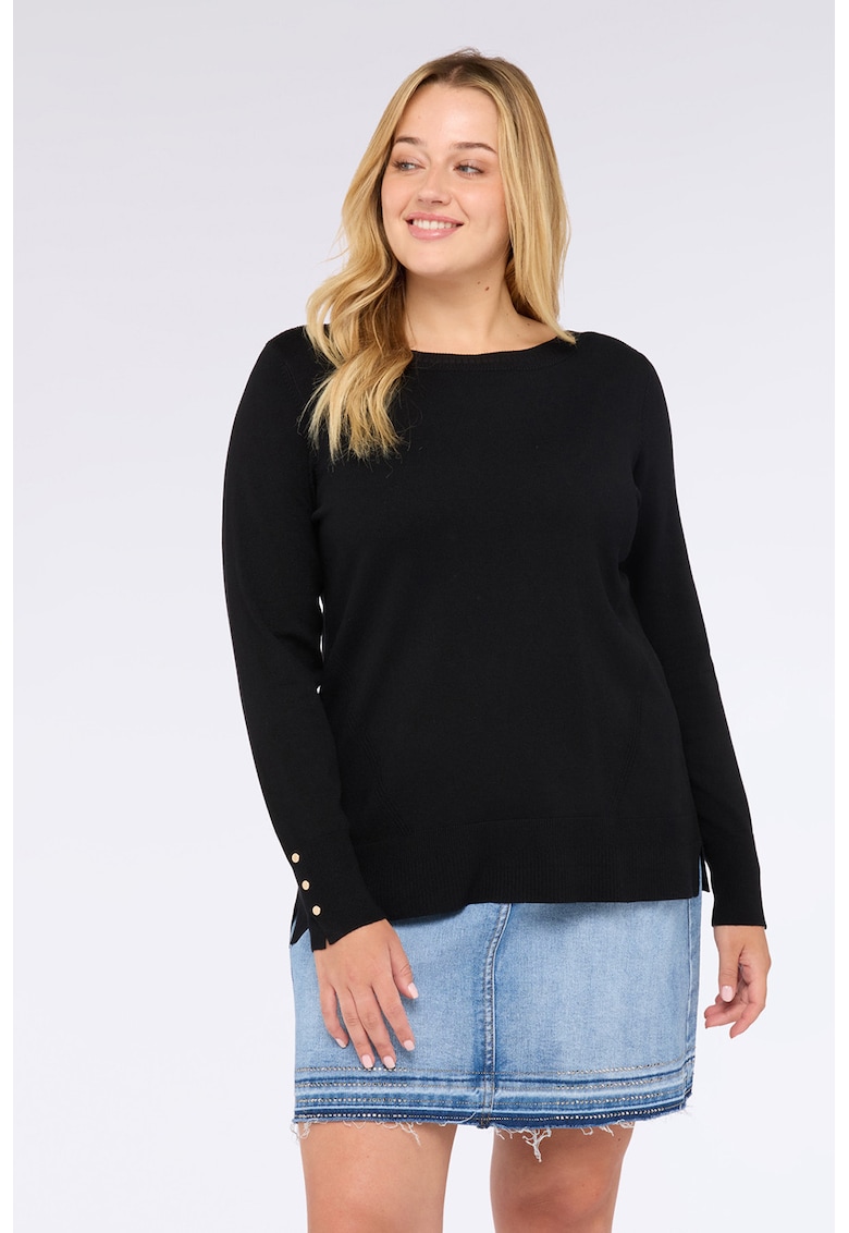 Pulover cu mansete cu nasturi