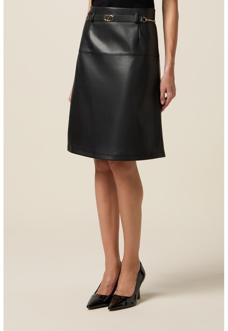Fusta evazata din piele ecologica