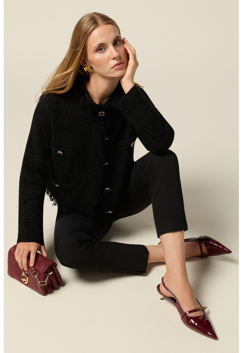 Sacou din tuid cu nasturi