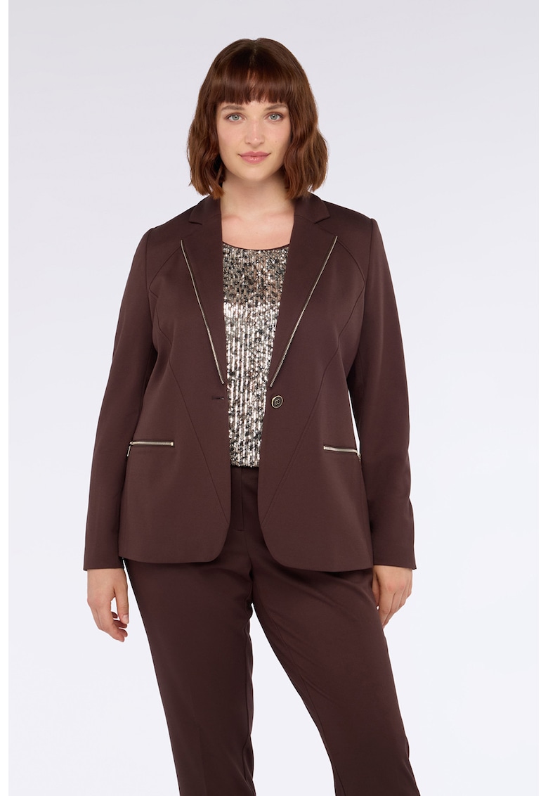 Sacou cu detalii cu fermoar