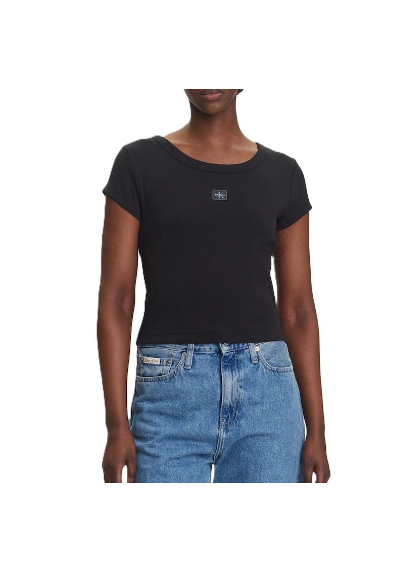 Tricou  A- WOVEN LABEL 2X2 RIB BABYTEE-LV047C200G-UB1