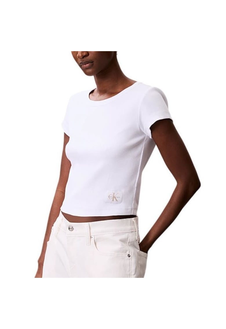 Tricou  A- WOVEN LABEL 2X2 RIB BABYTEE-LV047C200G-YAA