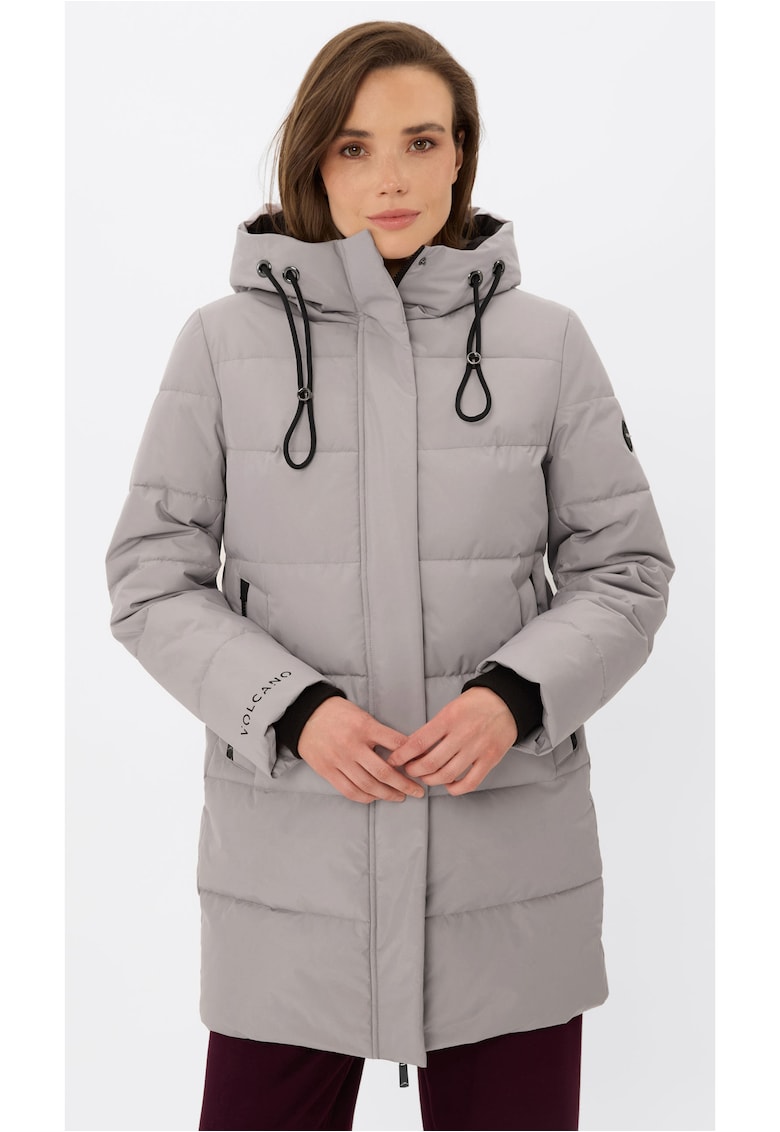 Gaeca matlasata cu gluga ajustabila - J-Livia - Bej