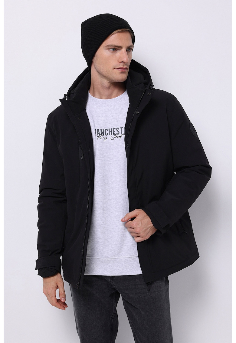 Geaca cu buzunare cu fermoar