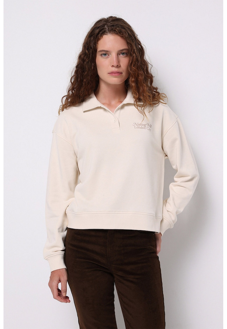 Bluza cu fenta cu fermoar