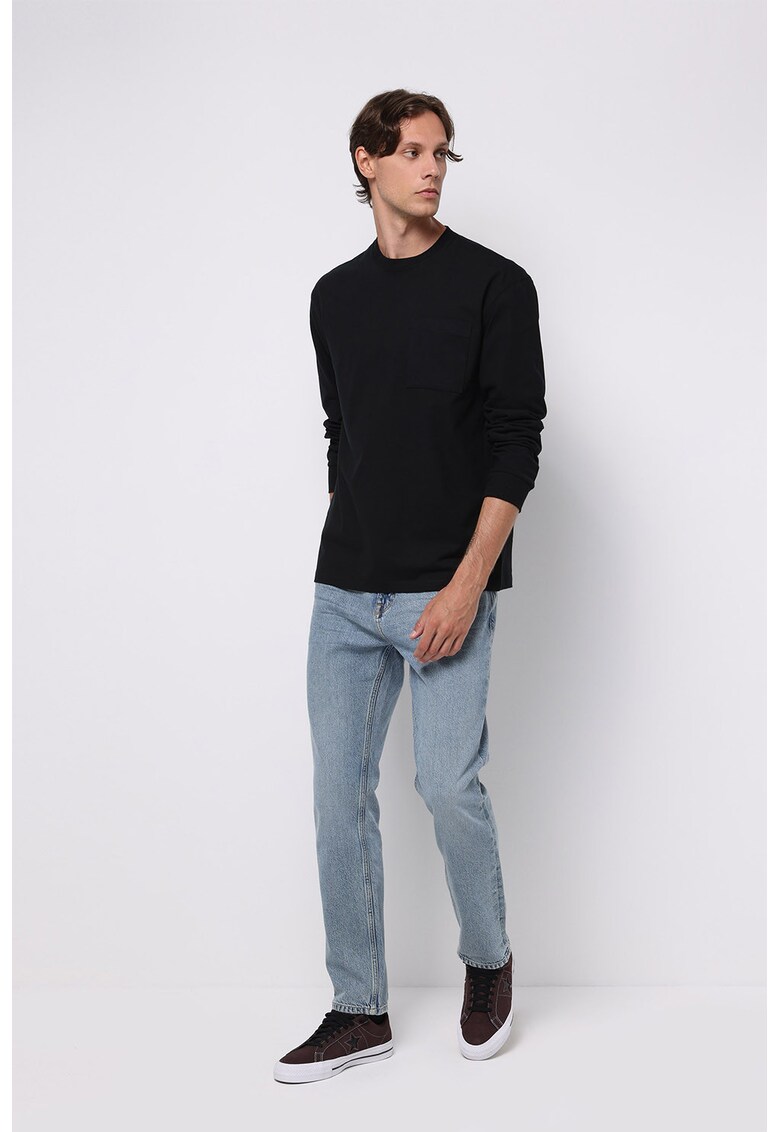 Blui regular fit cu talie medie - Albastru deschis