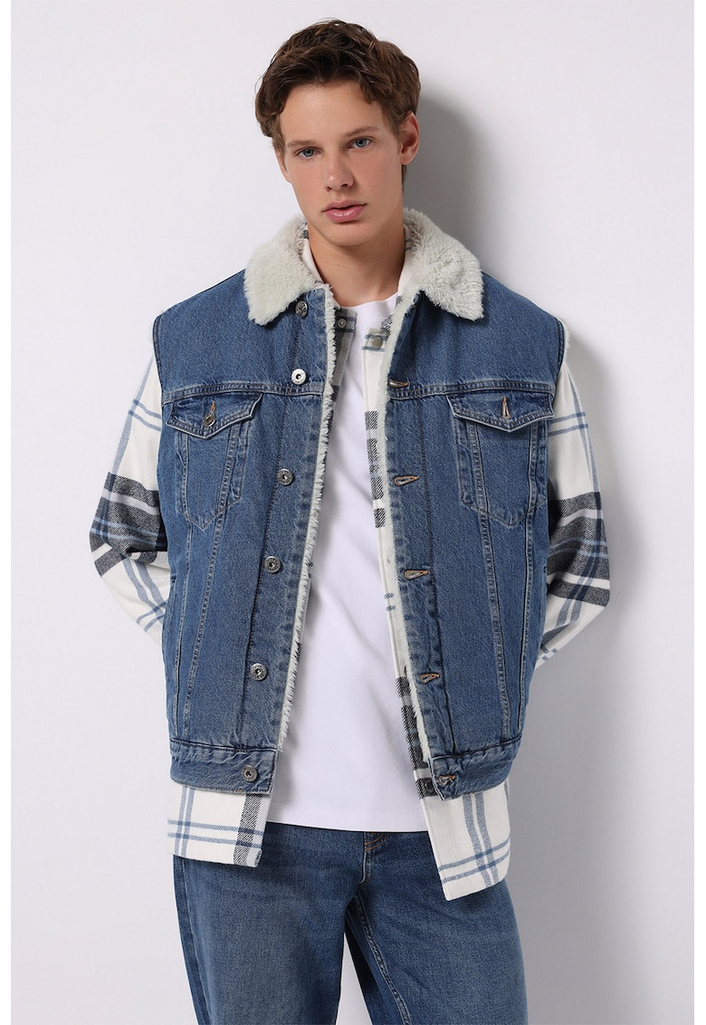 Vesta lejera din denim