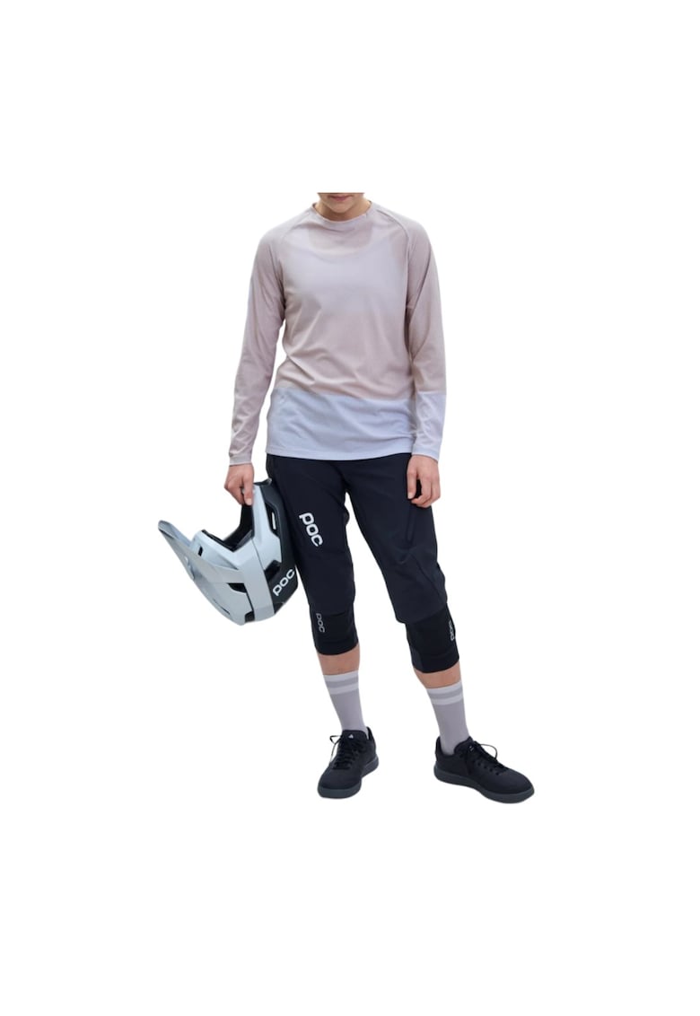 Tricou ciclism cu maneca lunga uni si decolteu la baza gatului -