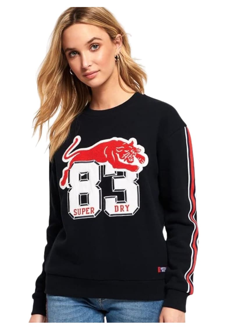 Bluza sport cu imprimeu contrastant Bluza sport cu imprimeu contrastant