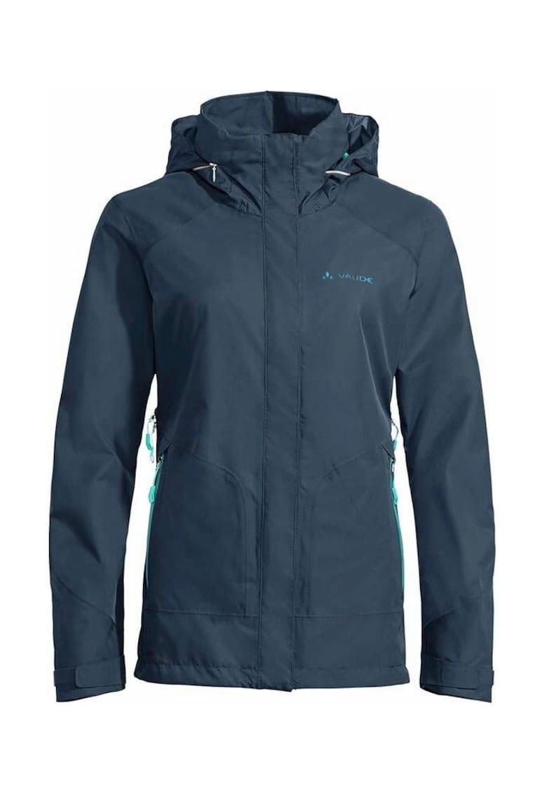 Jacheta impermeabila cu gluga si guler Elope -