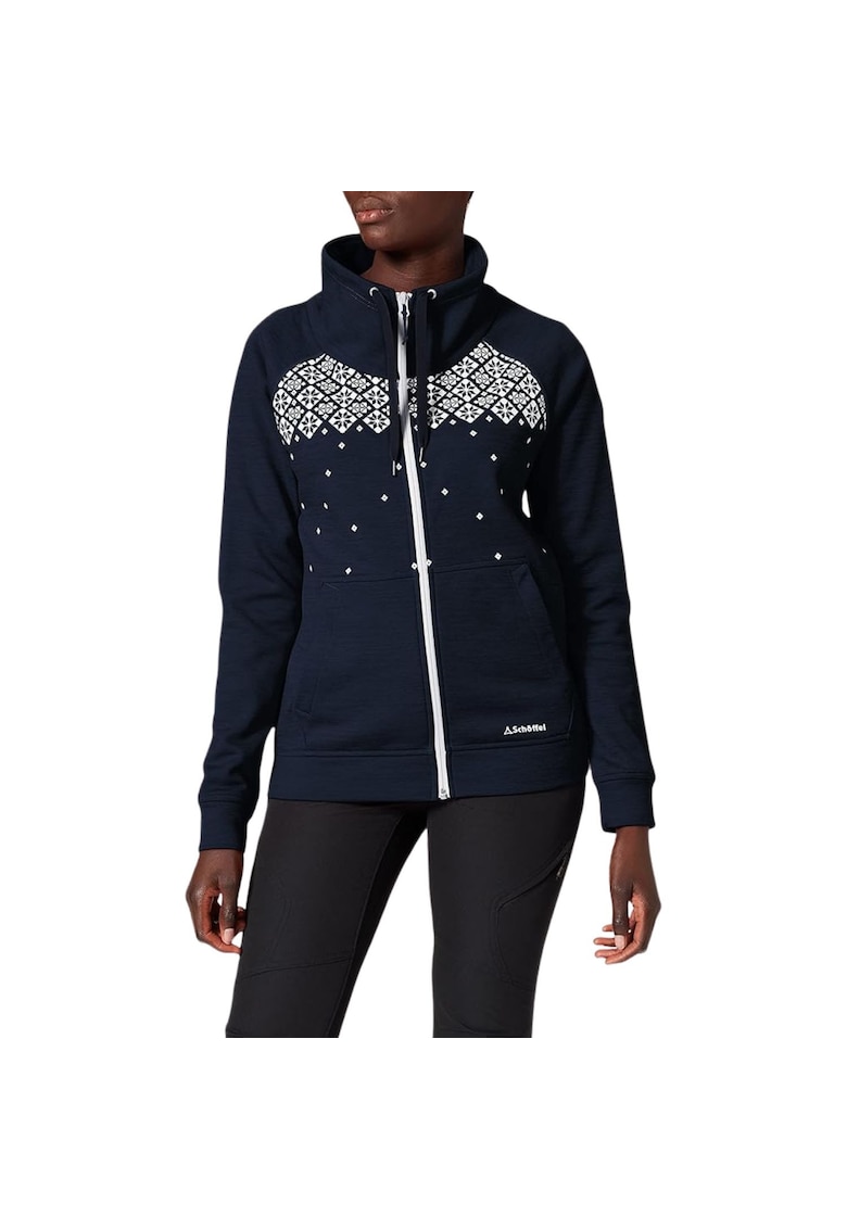 Jacheta de trekking cu imprimeu geometric -