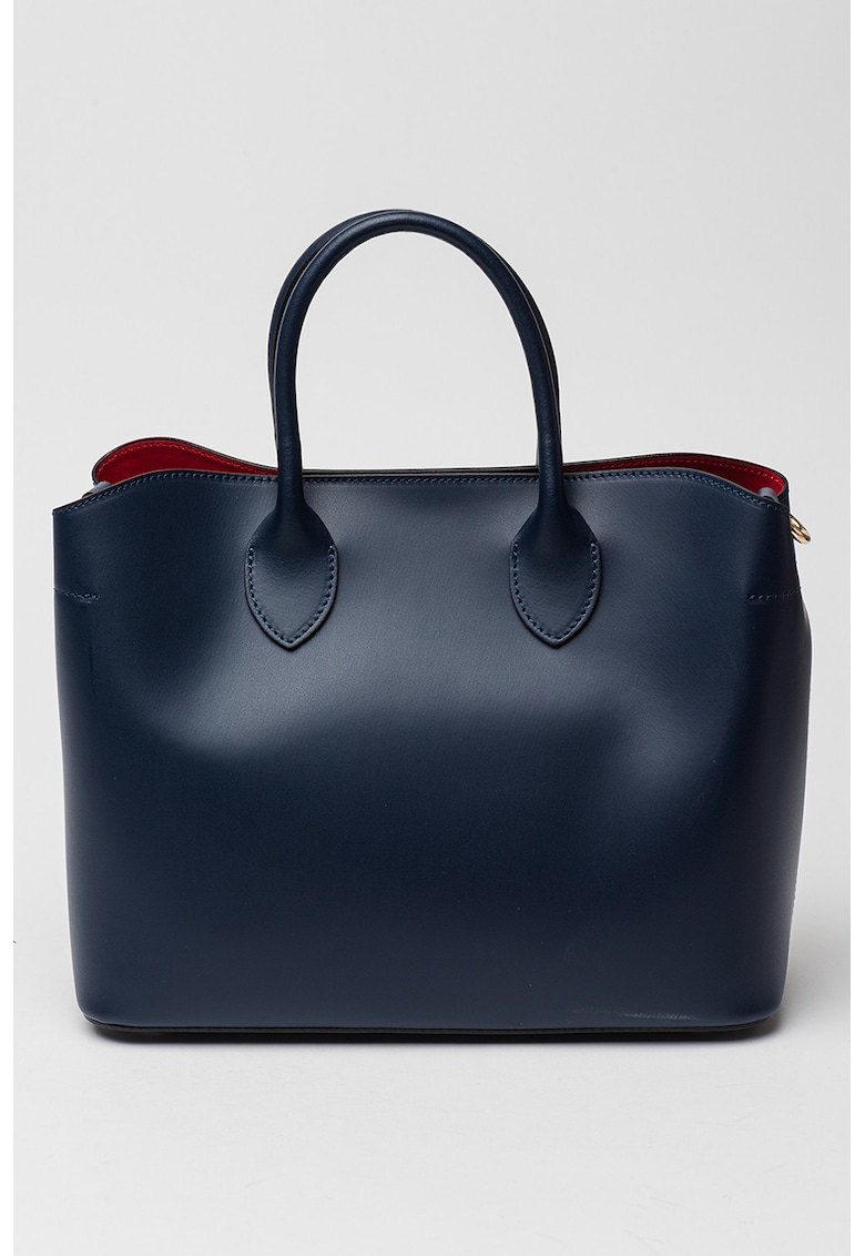 Geanta din piele cu bareta de umarsi etui