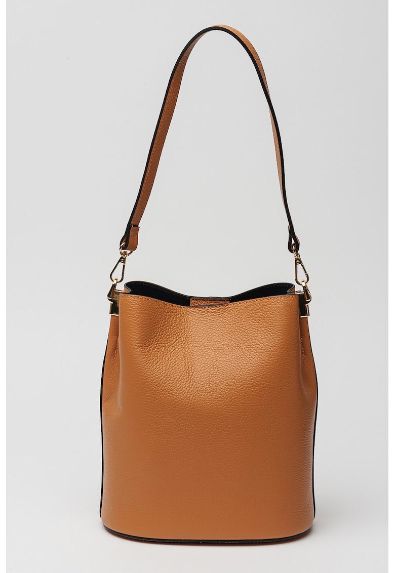 Geanta bucket din piele cu accesoriu detasabil