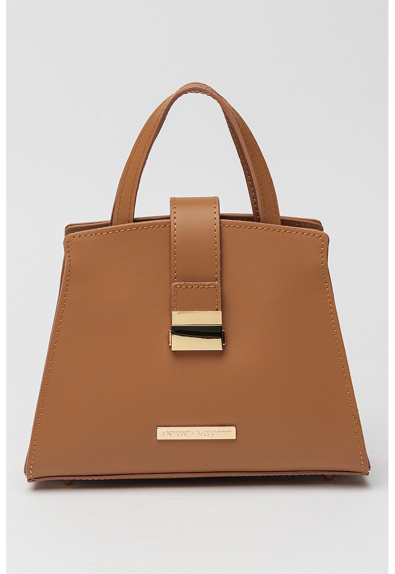 Geanta de piele cu maner si bareta detasabila