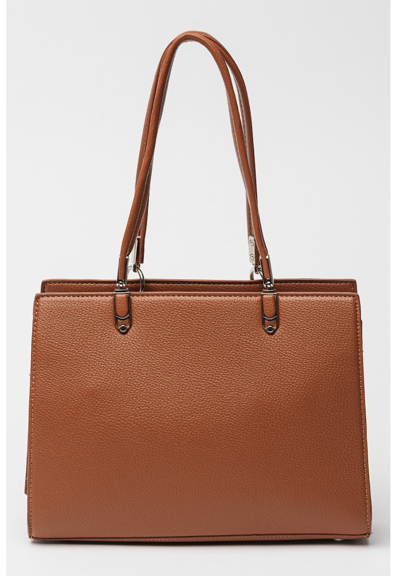 Geanta shopper de piele ecologica - Maro