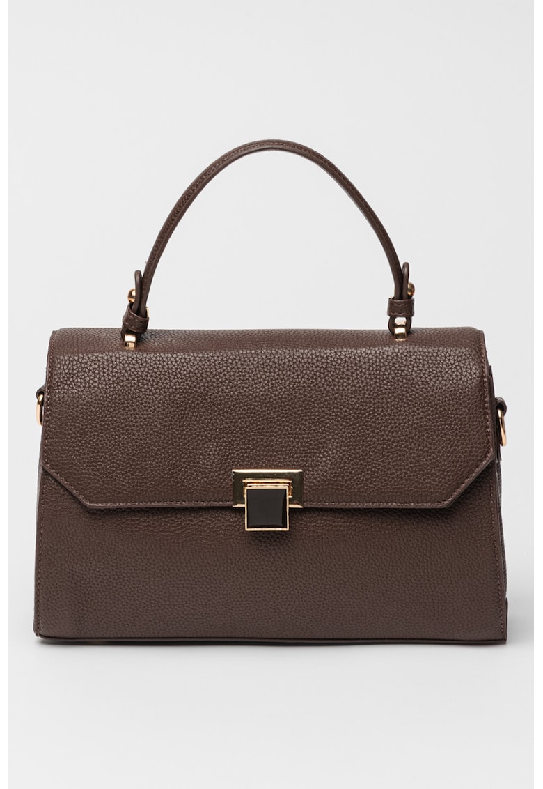 Geanta de piele ecologica cu bareta detasabila