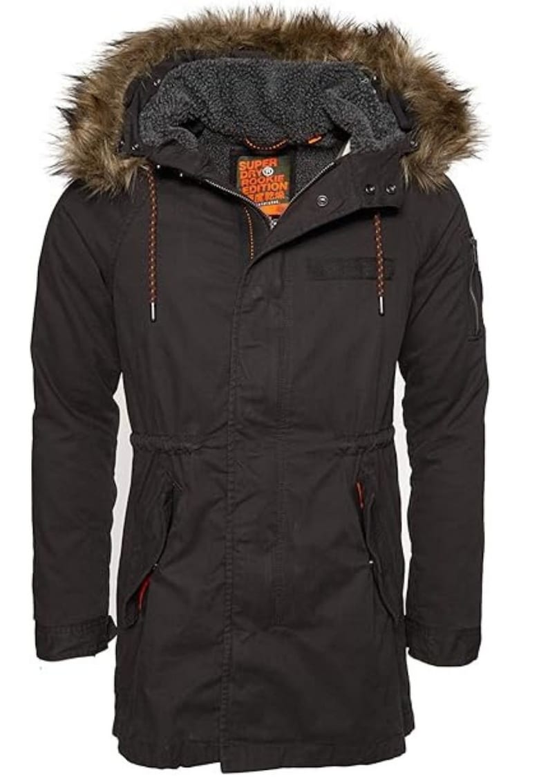 Geaca regular fit cu gluga si fermoar -