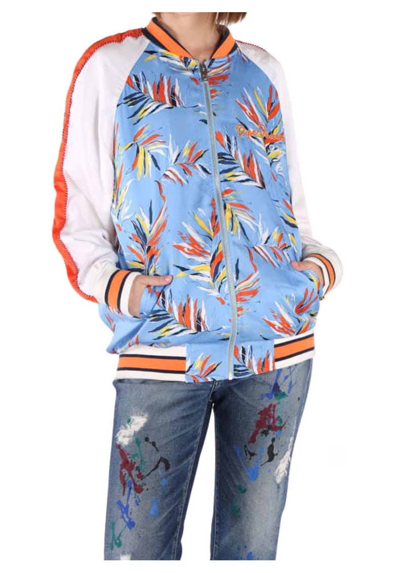 Jacheta cu imprimeu si maneci raglan Lesly - Jacheta cu imprimeu si maneci raglan Lesly -