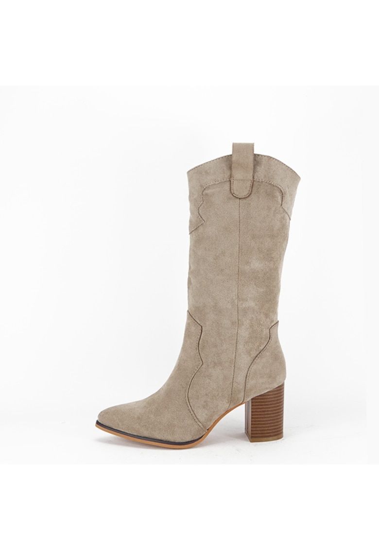 Cizme maro deschis elegante 8615A 114 13864