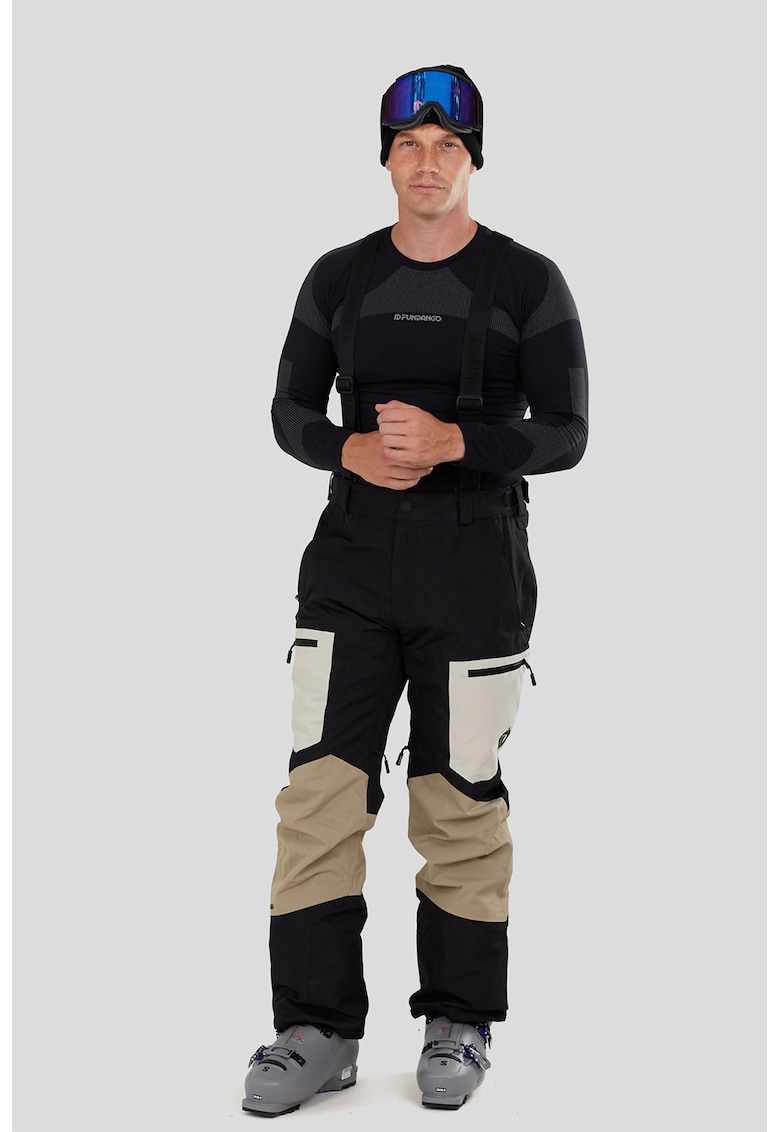 Pantaloni cu model colorblock pentru ski Nexara 3L