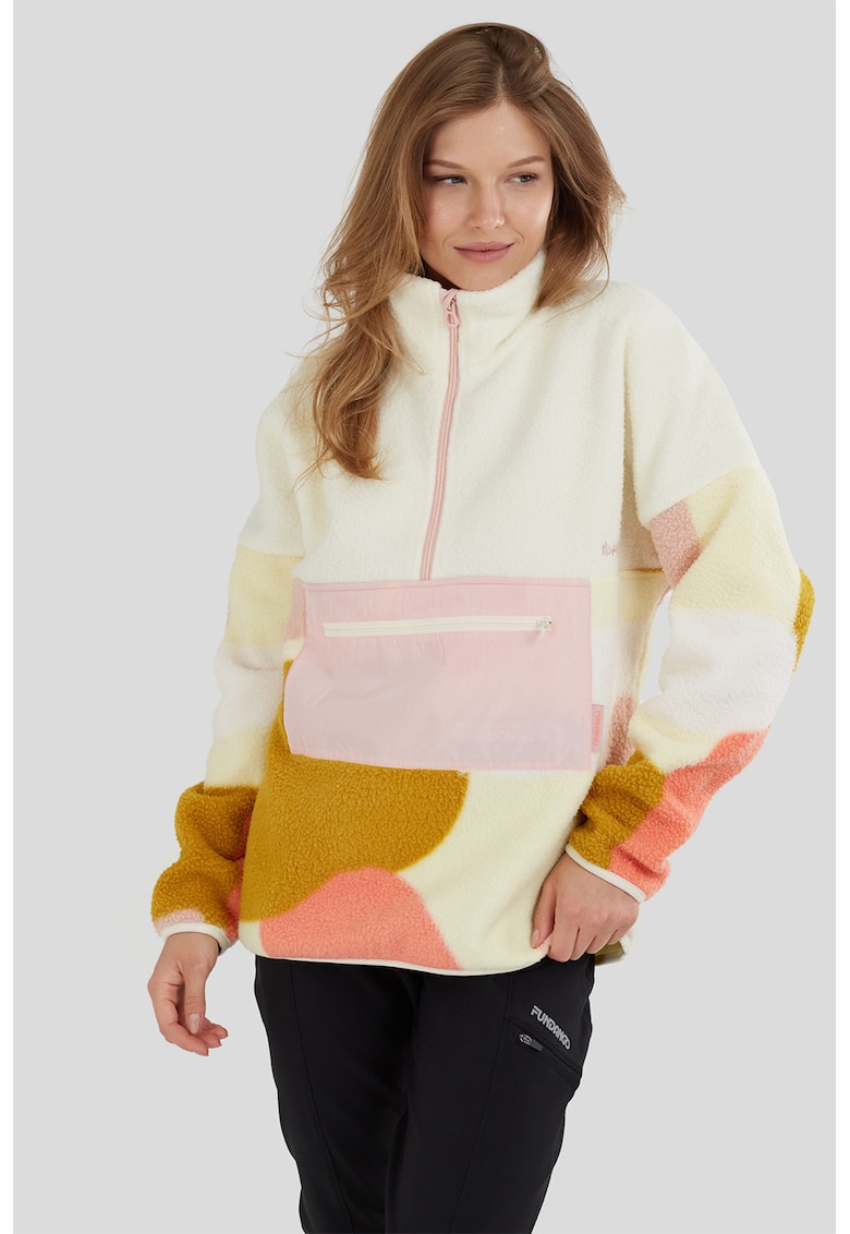 Bluza de trening din fleece cu fermoar scurt - pentru trekking Riva