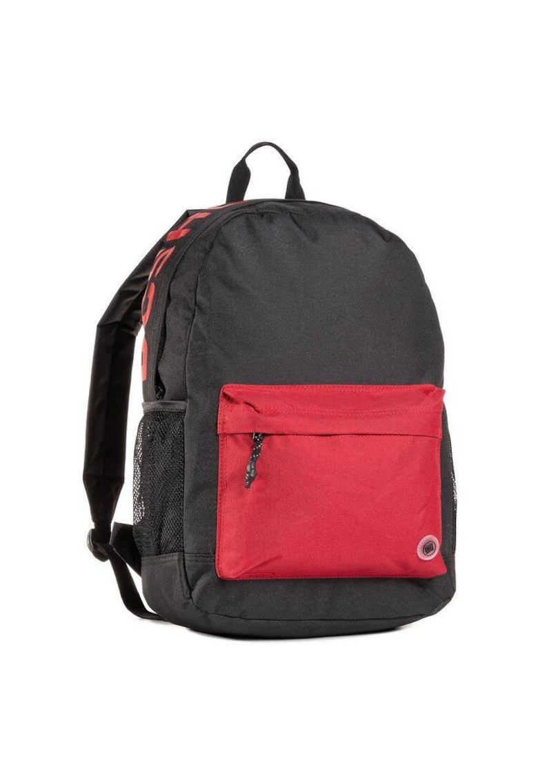 Rucsac Chill - negru/rosu - 14x28x44cm - pentru femei si barbati