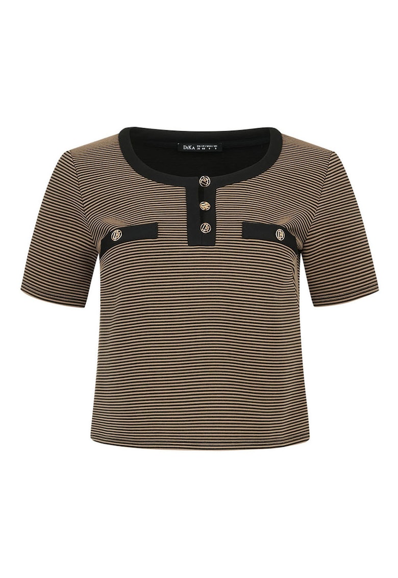 Bluza cu model cu dungi si maneca scurta