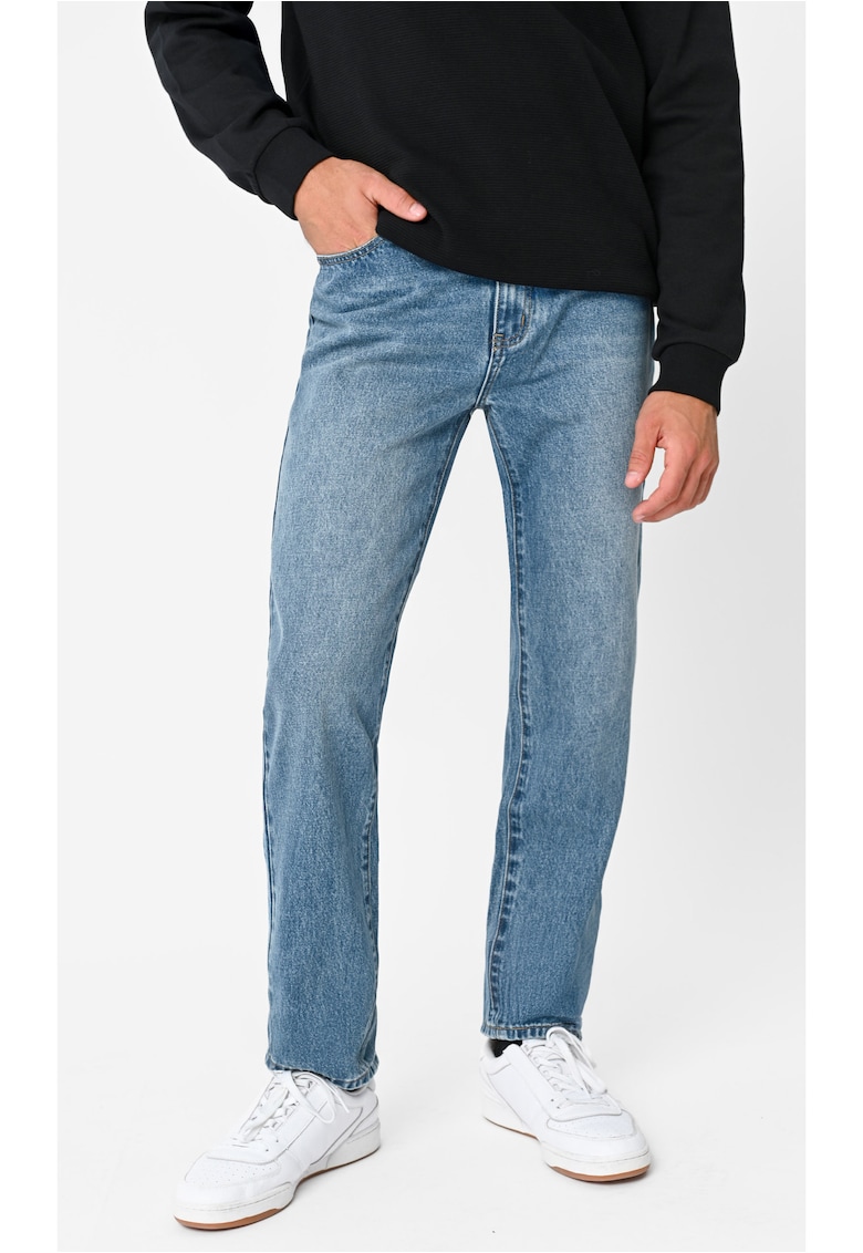 Blugi barbati croiala dreapta - D-Jacob - albastru deschis - Albastru deschis