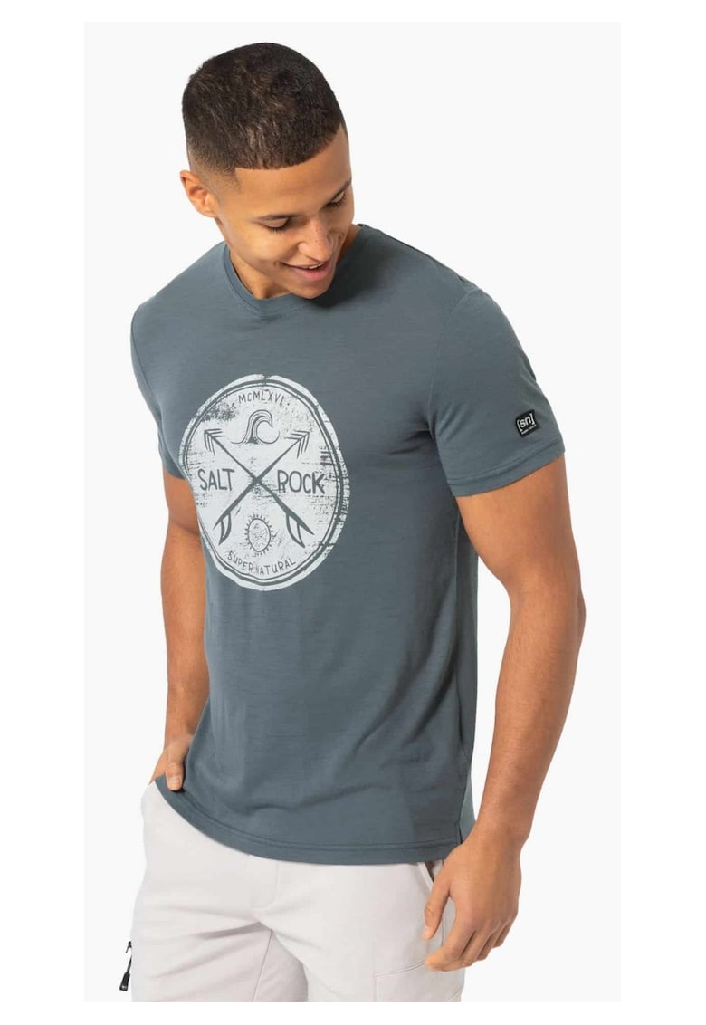 Tricou din lana pentru barbati SN – Salt and rock albastru - marimea