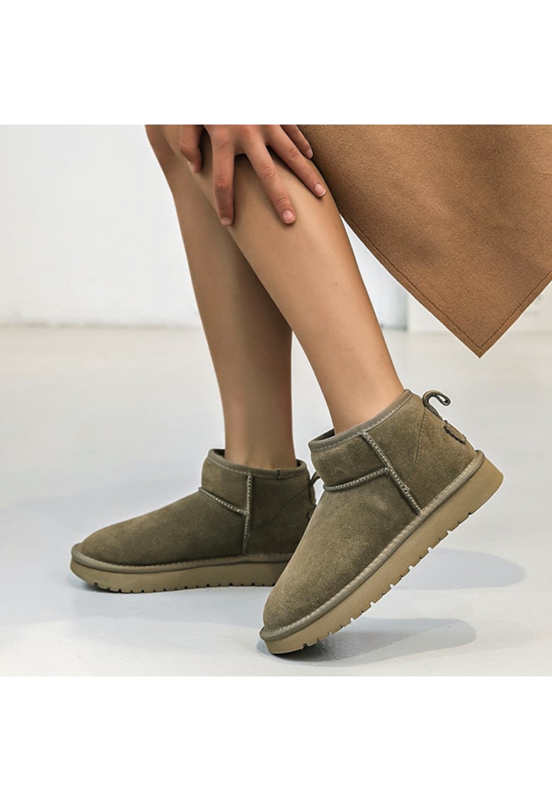 Ghete kaki din piele naturala JB1966 111 15889