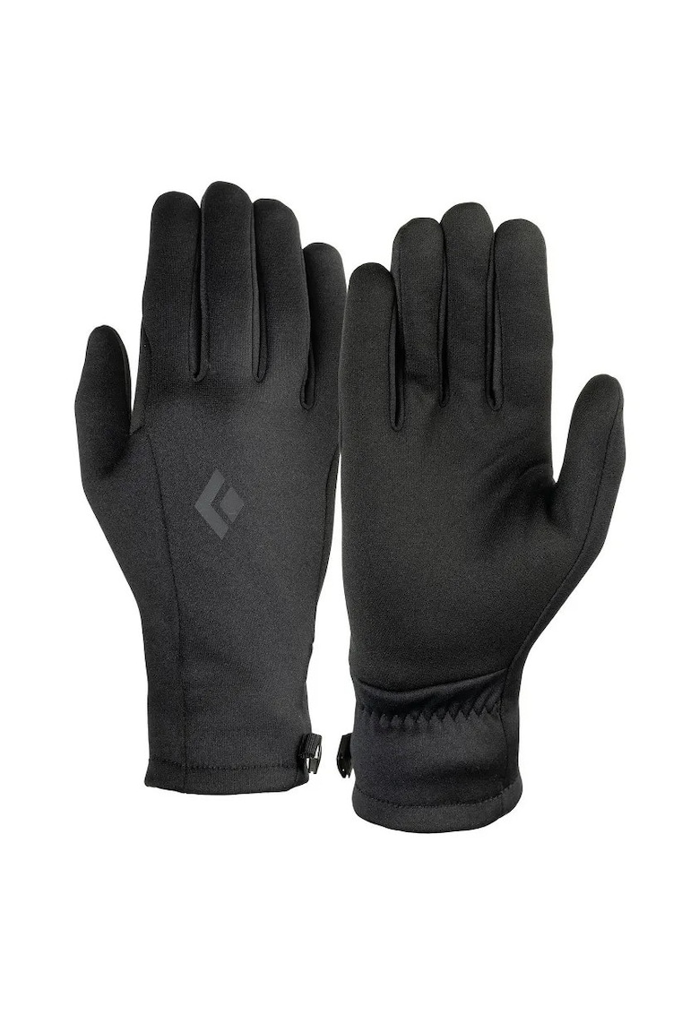 Manusi sport Midweight ScreenTap - negre - marime medie - pentru schi - alergare si drumetii