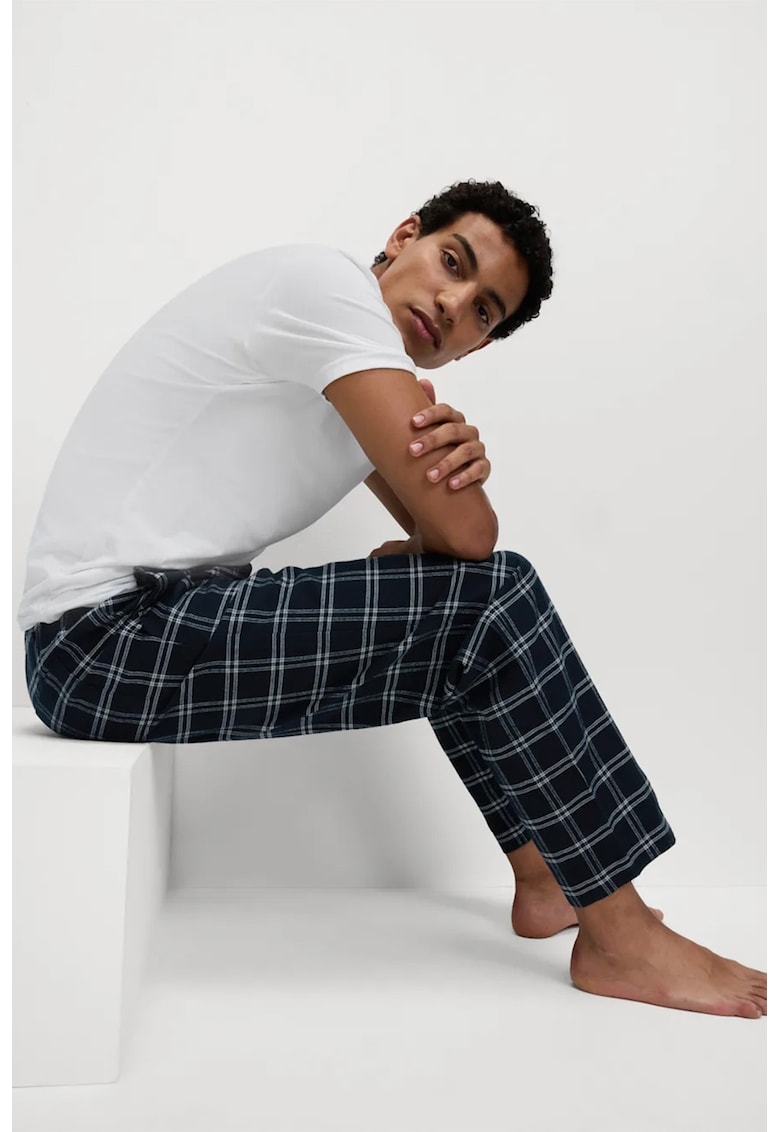 Pantaloni de pijama cu model in carouri