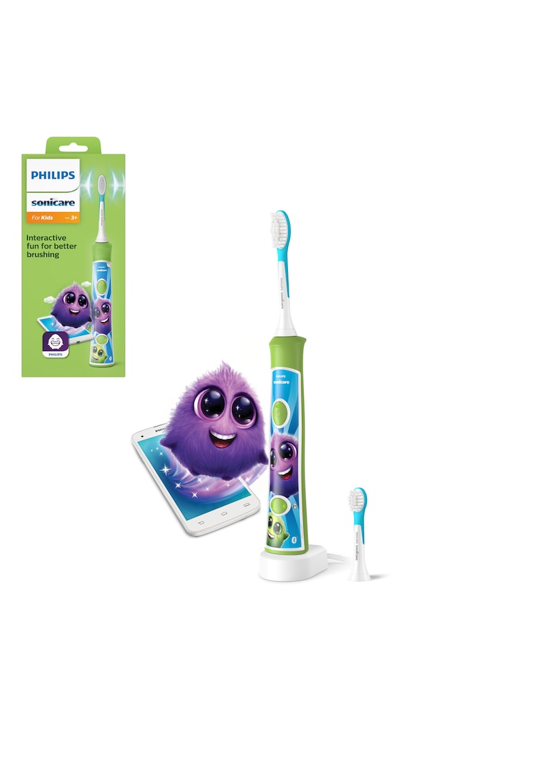 Kids HX6322/04 - Bluetooth® incorporat - 2 moduri - 2 capete de periere - Numar de miscari/minut 62000