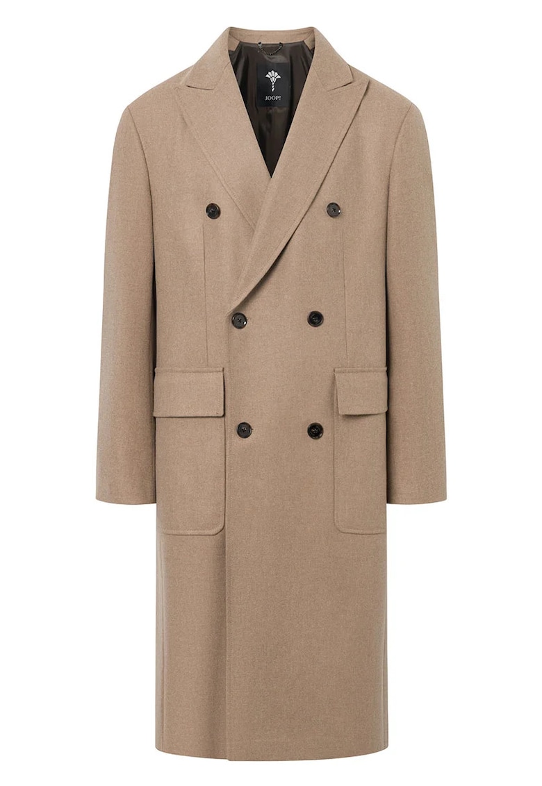 Palton lung cu închidere la două rânduri de nasturi