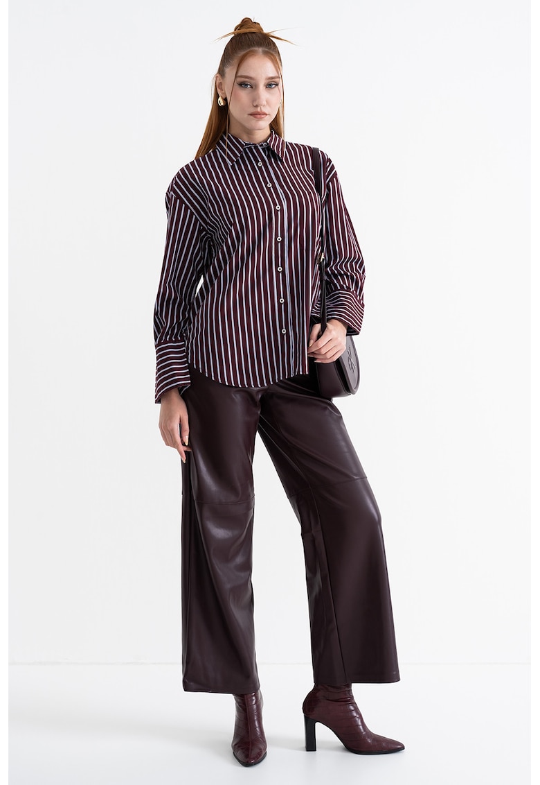 Camasa lejera din bumbac organic cu model in dungi