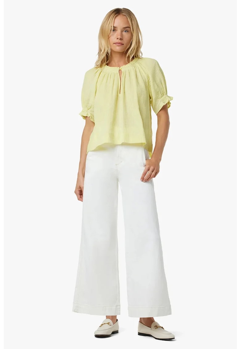 Blugi largi cu talie înaltă și buzunare laterale HD1