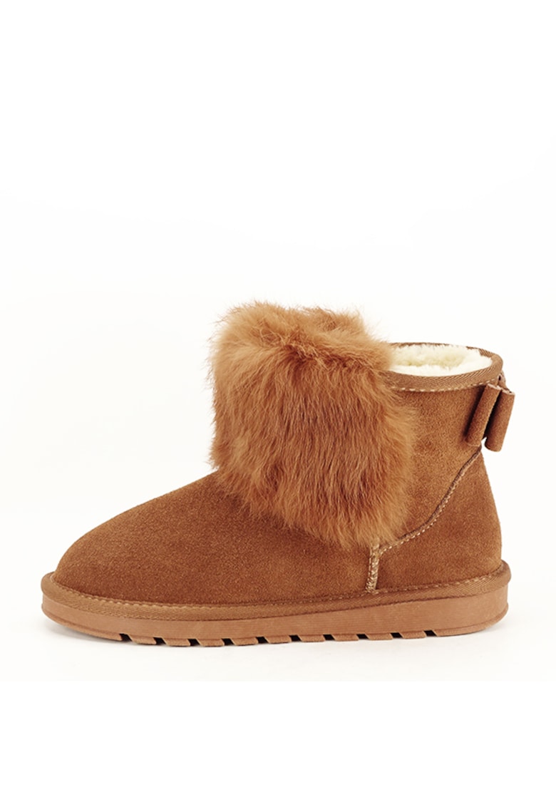 Ghete maro din piele naturala Bonnie 117 9595