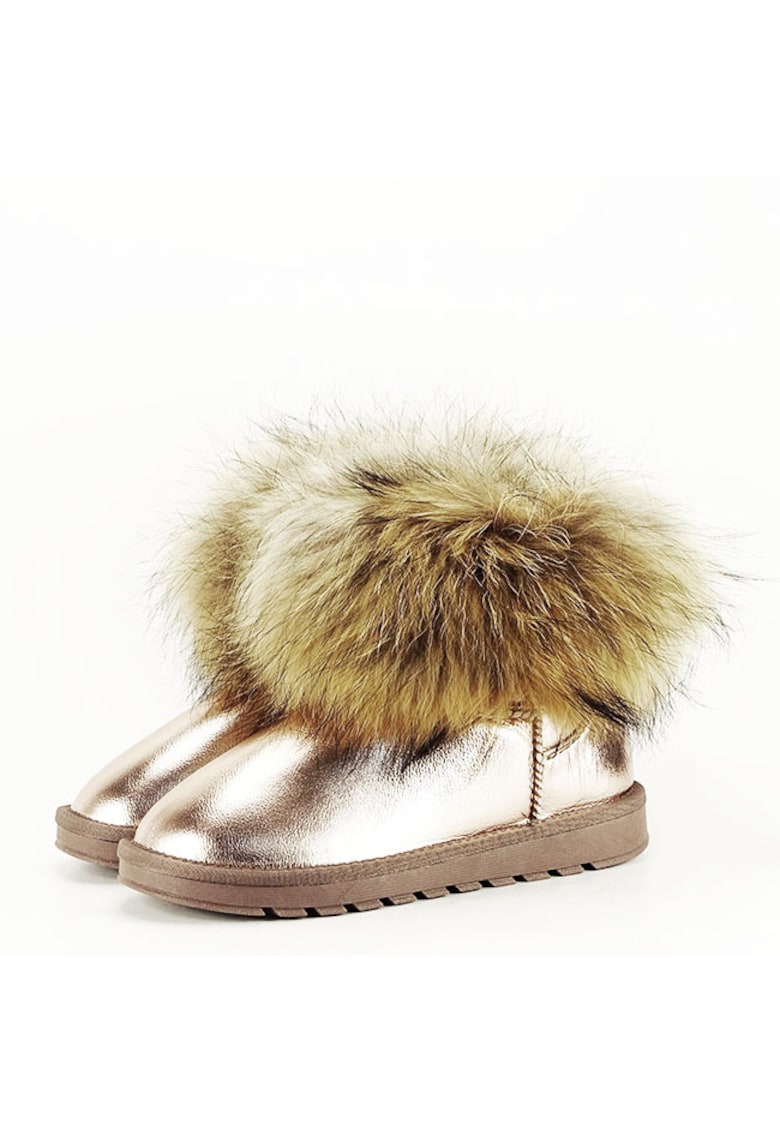 Ghete din piele naturala sampanie Gina 19 11507