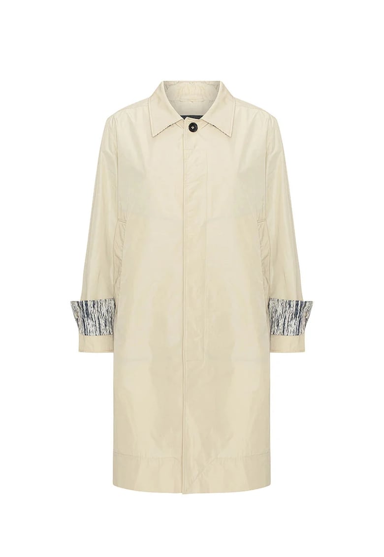 Palton cu animal-print aplicat la brate