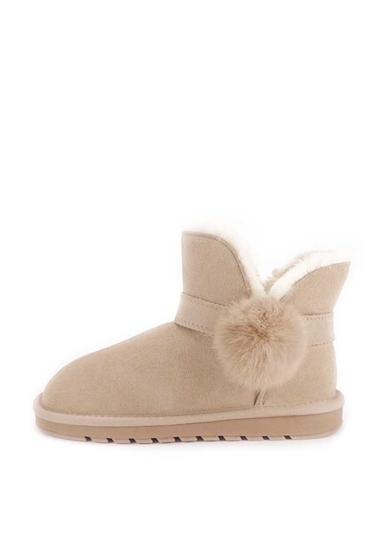 Ghete bej din piele naturala Rita 19 9197 Ghete bej din piele naturala Rita 19 9197