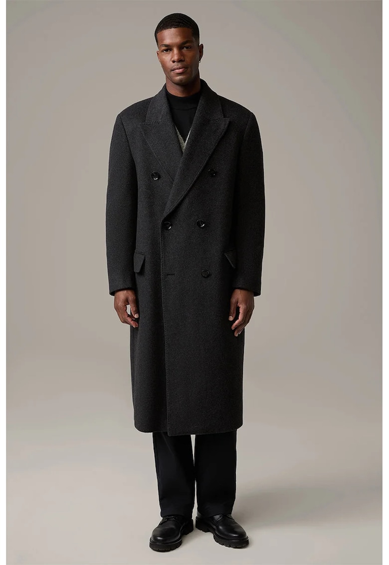 Palton lung cu inchidere la doua randuri de nasturi