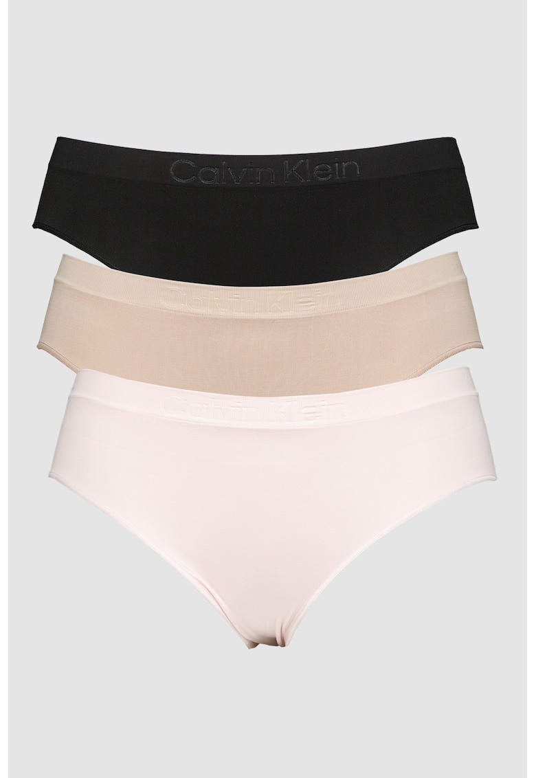 Set de chiloti cu logo in talie - 3 perechi