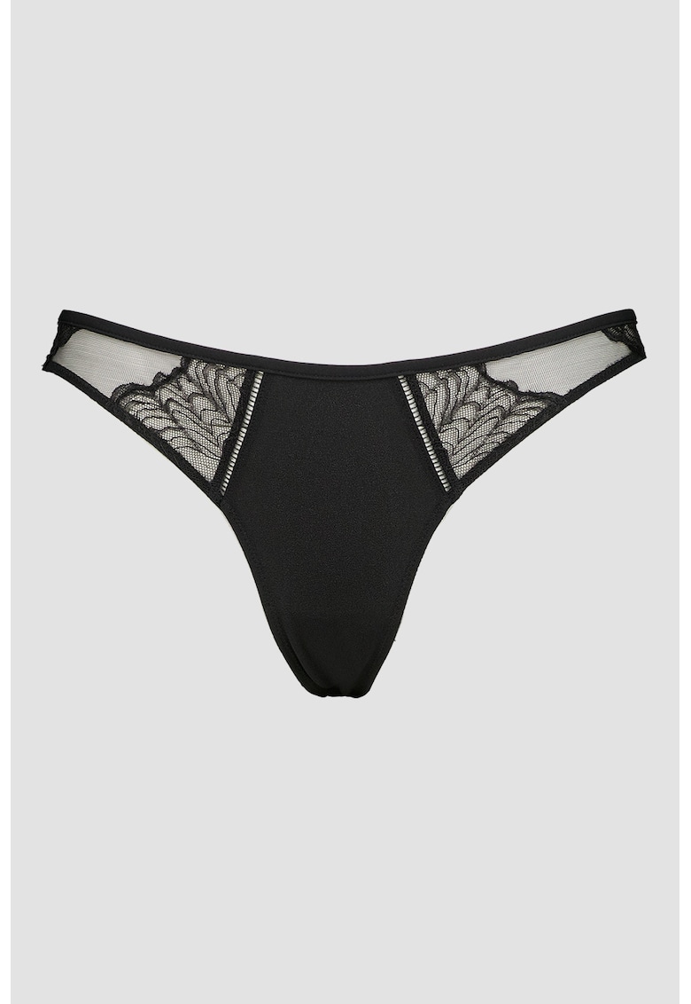 Chiloti cu aspect semitransparent - Negru