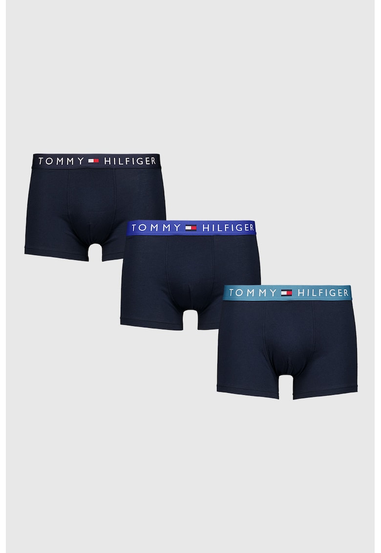 Set de boxeri din amestec de bumbac - 3 perechi - Albastru ultramarin/Albastru