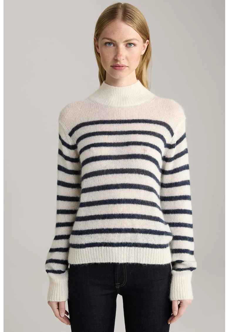 Pulover regular fit cu guler înalt